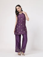 ShopKapaas Violet A-line Set - With Dupatta