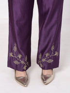 ShopKapaas Violet A-line Set - Without Dupatta