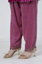 ShopKapaas Violet Bandhani Salwar Set - With Dupatta