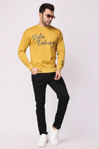 Stylox Regular Fit Round Neck Full Sleeve Printed Sweatshirt for Men's