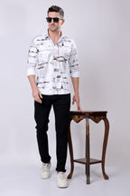 Stylox Men's Regular Fit Full Sleeve Printed Casual Shirt
