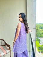 ShopKapaas Lilac Sharara Set - Without Dupatta