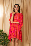 ShopKapaas Gerua Chiffon Kaftan Dress