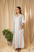 ShopKapaas Sky Line Tie and Dye Kaftan