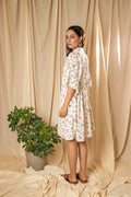 ShopKapaas Pearl Floral Kaftan Dress