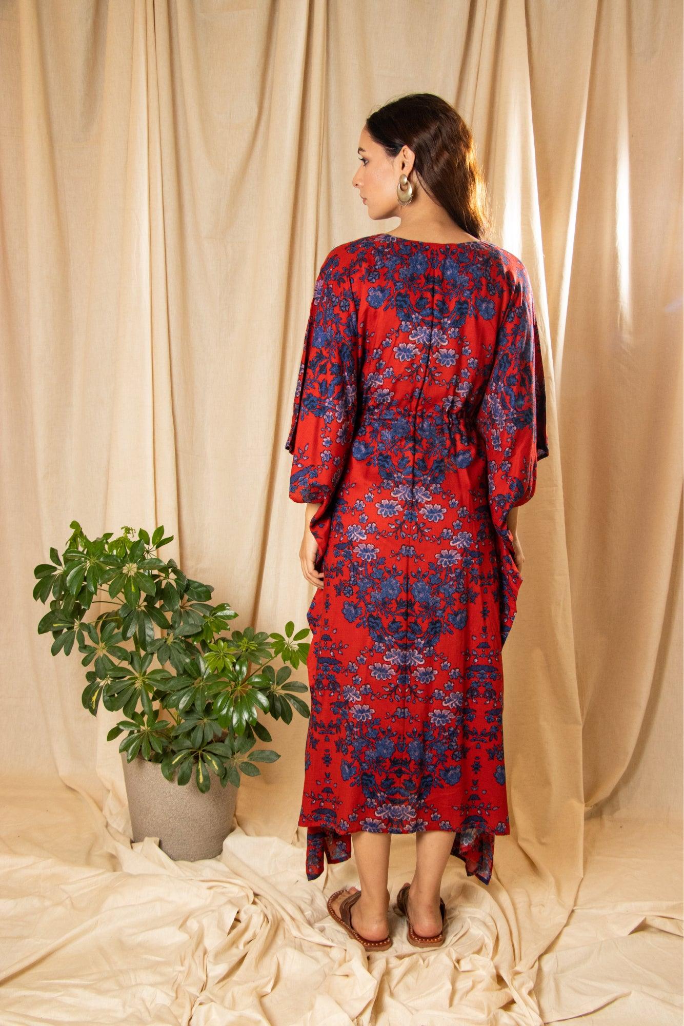 ShopKapaas Rubia Floral Kaftan