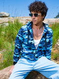 Campus Sutra Camouflage Hoodie With Insert Pocket