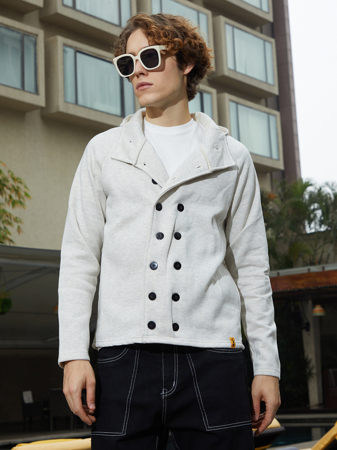 Campus Sutra Double-Breasted Jacket