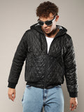 Campus Sutra Quilted Puffer Jacket With Zip-Closure