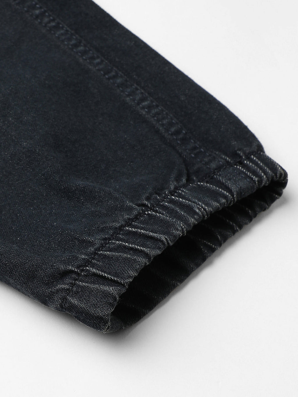 Campus Sutra Cinched Hem Denim Jeans