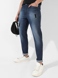 Campus Sutra Torn Denim Jeans