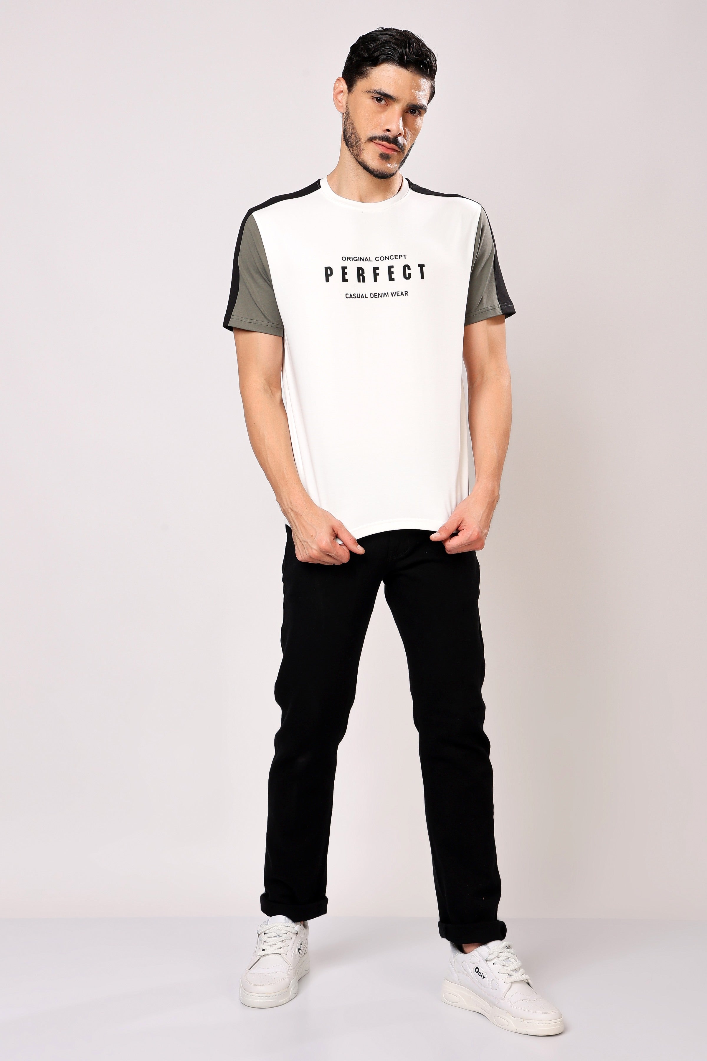 Stylox Men's Round Neck Half Sleeve Printed Casual T-Shirt