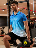 Campus Sutra Ombre Polo Activewear T-Shirt