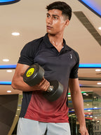 Campus Sutra Ombre Polo Activewear T-Shirt