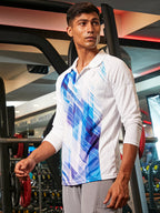 Campus Sutra Contrast Print Activewear T-Shirt