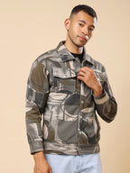 Stylox Regular Fit Full Sleeve Printed Jacket for Men