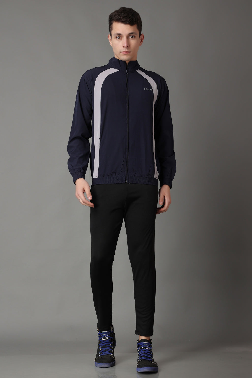 Stylox Regular Fit Men's Full Sleeve Solid Jacket with Zip Closure