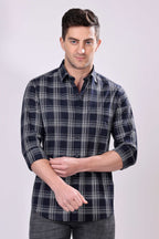 Stylox Regular Fit Full Sleeve Check Casual Shirt For Men's