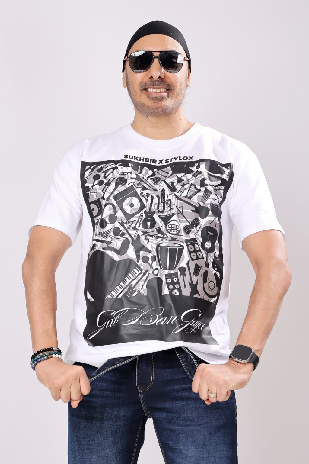 Stylox Men's Round Neck Half Sleeve Printed Casual T-Shirt