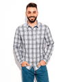 Stylox Regular Fit Full Sleeve Check Casual Shirt For Men's