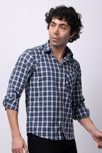 Stylox Regular Fit Full Sleeve Check Casual Shirt For Men's