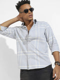 Campus Sutra Contrast Tartan Plaid Shirt
