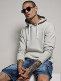 Campus Sutra Pullover Hoodie With Contrast Drawstring
