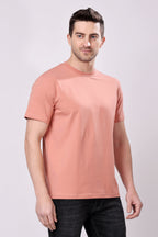 Stylox Men's Round Neck Half Sleeve Solid Casual T-Shirt