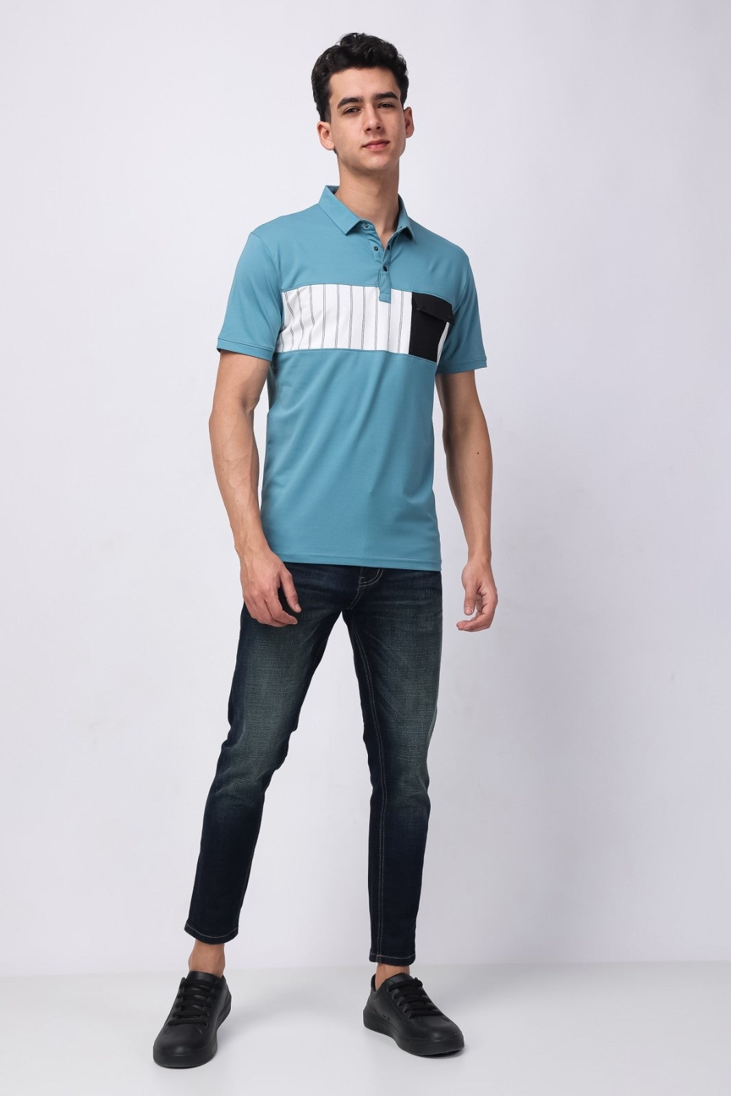 Stylox Men's Half Sleeve Casual Solid T-Shirt