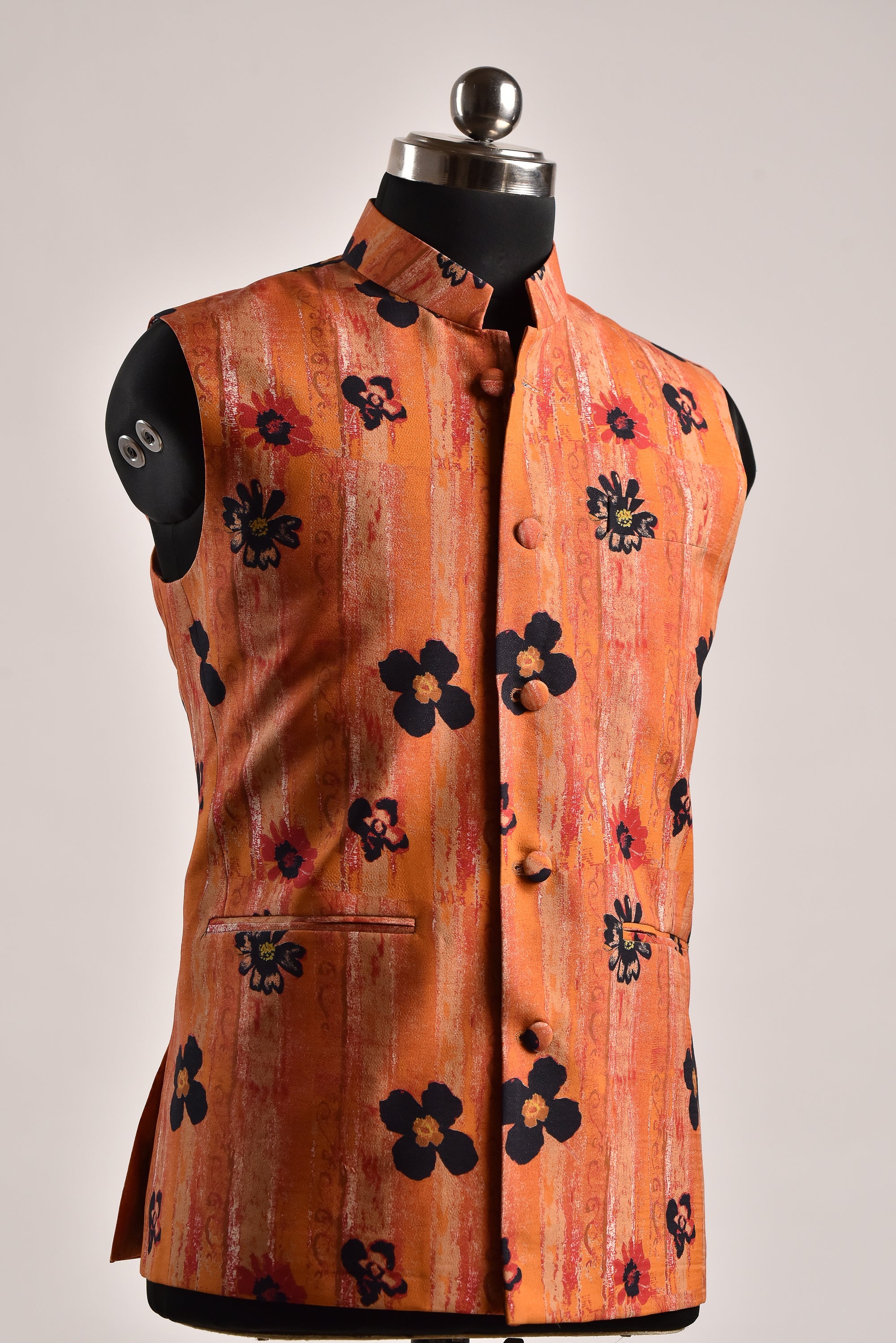Floral Orange - Russian Silk - Bandi