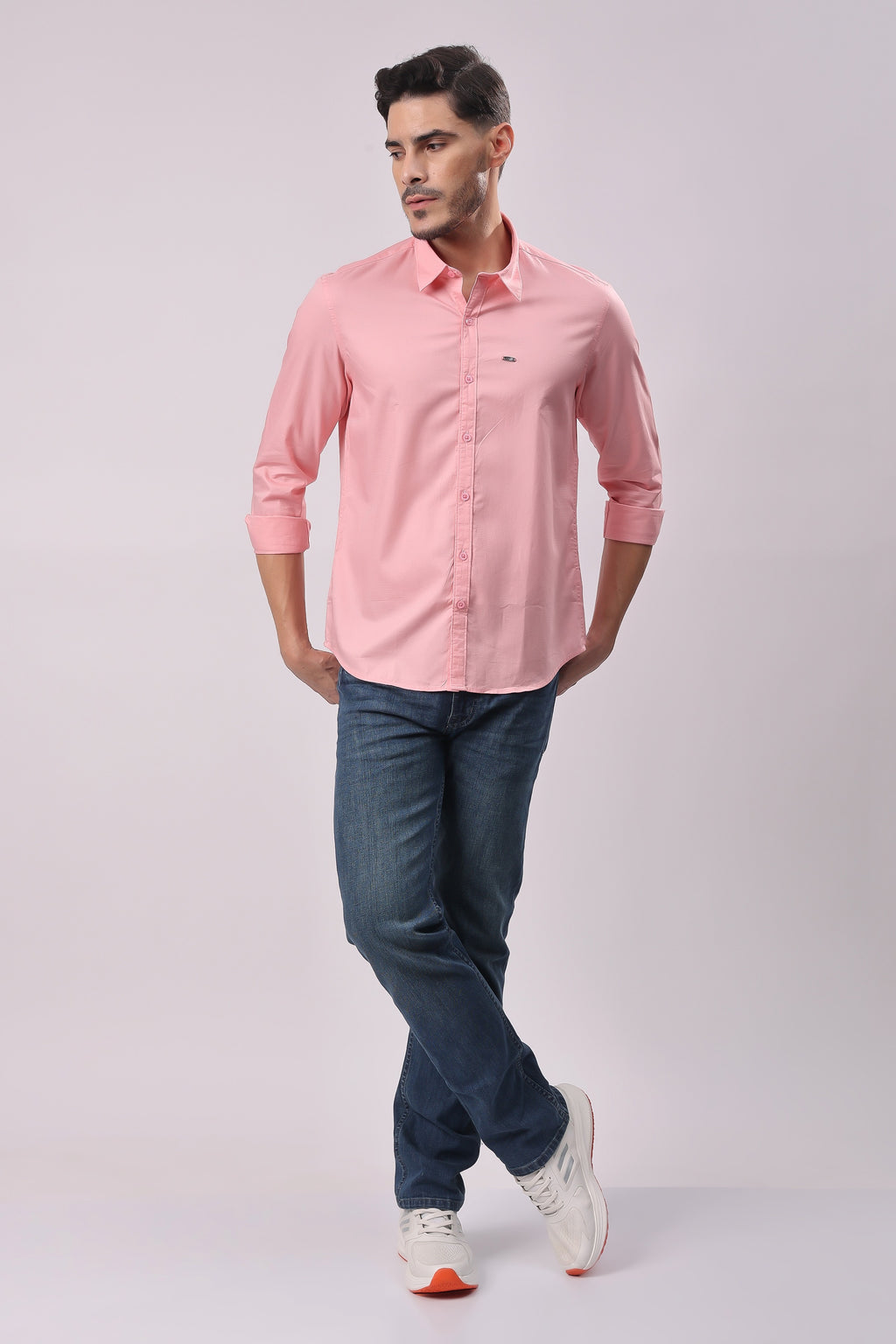 Stylox Full Sleeve Solid Casual Shirt For Men's