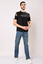 Stylox Men's Round Neck Half Sleeve Printed Casual T-Shirt