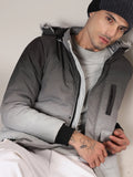 Campus Sutra Ombre Puffer Jacket With Fleece Hood