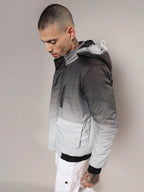 Campus Sutra Ombre Puffer Jacket With Fleece Hood