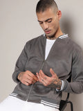 Campus Sutra Zip-Front Baseball Jacket