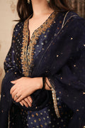 ShopKapaas Midnight Blue Bandhani Salwar Set - Without Dupatta