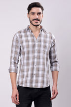 Stylox Regular Fit Full Sleeve Check Casual Shirt For Men's