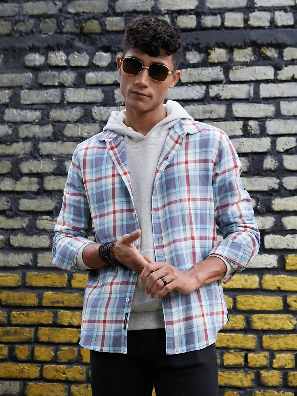 Campus Sutra Multi Checks Print Shirt