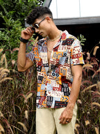 Campus Sutra Aztec Print Shirt