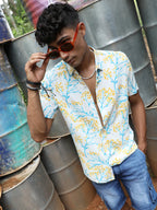Campus Sutra Floral Strokes Shirt