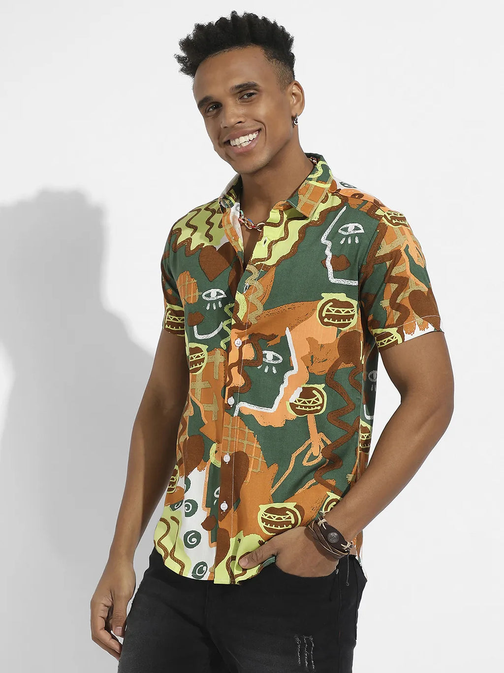 Campus Sutra Artistic Romance Shirt