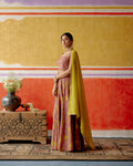 ShopKapaas Mukaish Chanderi Dupatta - Red