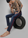 Campus Sutra Contrast Side-Striped Denim Jeans
