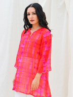 ShopKapaas Gerua Chiffon Kurta