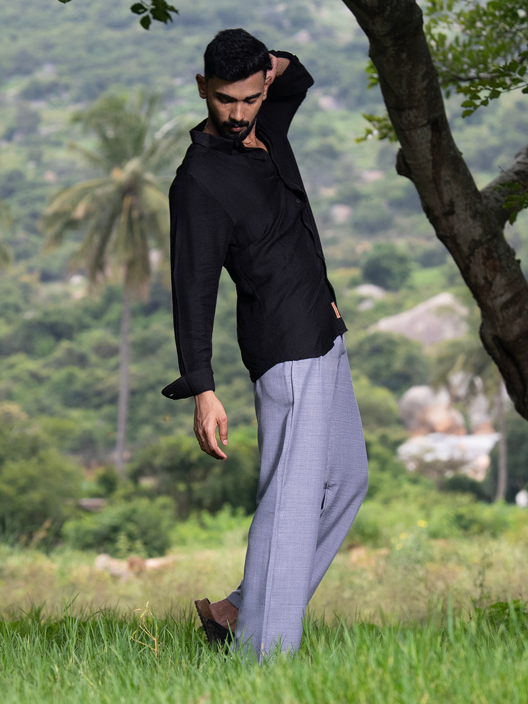 Campus Sutra Breezy Wrinked Shirt