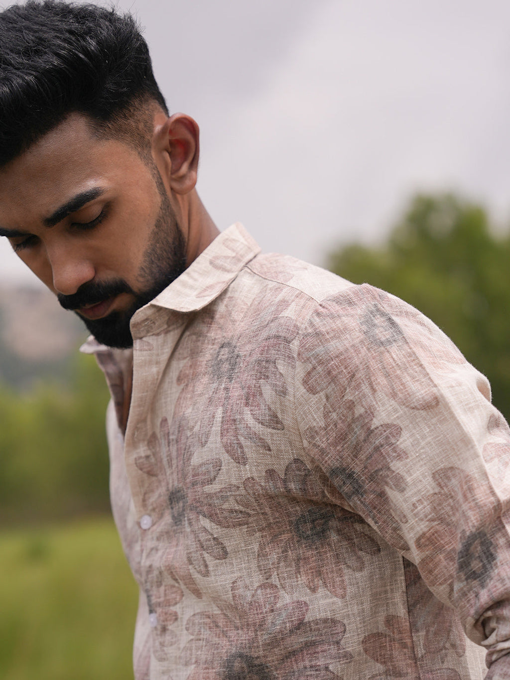 Campus Sutra Gloomy Daisy Shirt