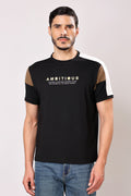 Stylox Men's Round Neck Half Sleeve Printed Casual T-Shirt
