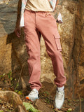 Campus Sutra Cuffed Hem Cargo Trousers