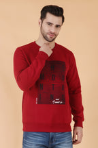 Stylox Regular Fit Round Neck Full Sleeve Printed Sweatshirt for Men's