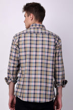 Stylox Regular Fit Full Sleeve Check Casual Shirt For Men's